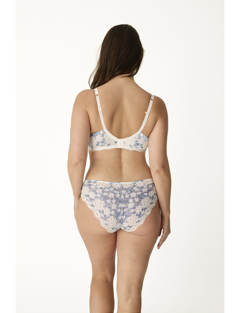 CONJ. SUJETADOR FORRADO CAPACIDAD ENCAJE CON BIKINI ALTO