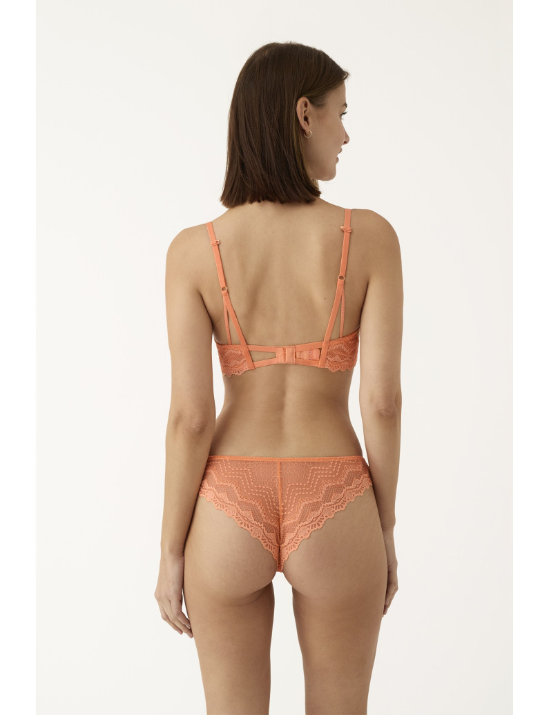 CONJ. SUJETADOR RELLENO TRIANGULAR ENCAJE CON BRASILEÑA EUPHORIA