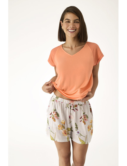 PIJAMA PANTALÓN CORTO CON MANGA CORTA  ALGODÓN/VISCOSA EUPHORIA