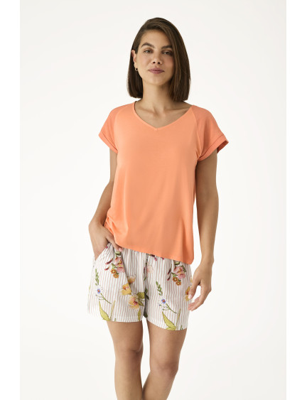 PIJAMA PANTALÓN CORTO CON MANGA CORTA  ALGODÓN/VISCOSA EUPHORIA