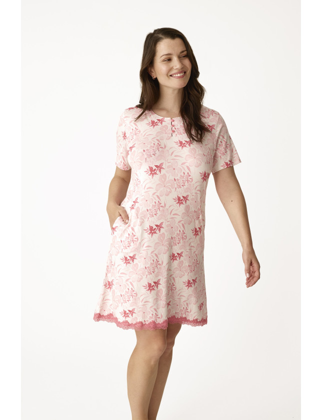 CAMISÓN MANGA CORTA VISCOSA TENDERNESS