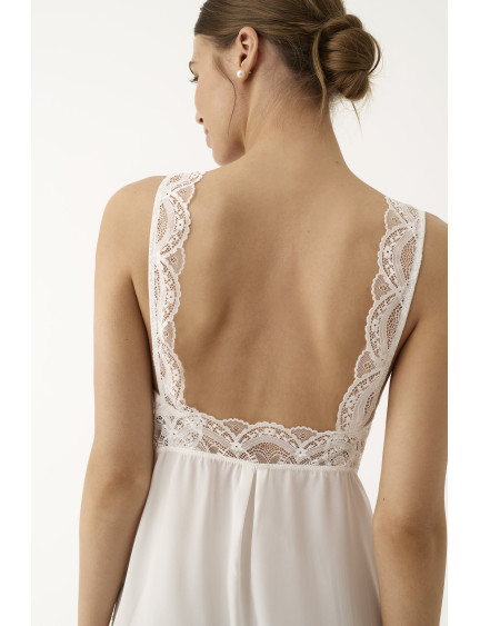 CAMISÓN LENCERO CORTO TIRANTES SATÉN ELÁSTICO BELLEZA