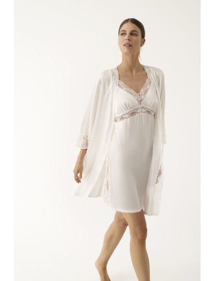 CAMISÓN LENCERO CORTO TIRANTES SATÉN ELÁSTICO BELLEZA