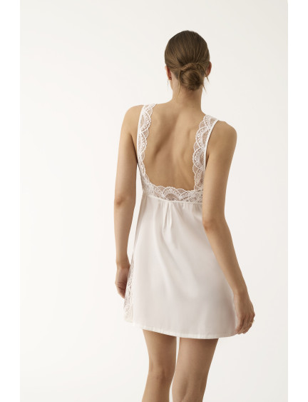 CAMISÓN LENCERO CORTO TIRANTES SATÉN ELÁSTICO BELLEZA