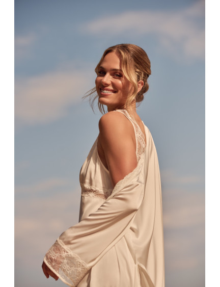 CAMISÓN LENCERO LARGO TIRANTES SATÉN ELÁSTICO BELLEZA