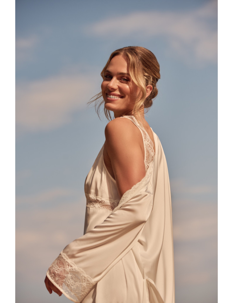 CAMISÓN LENCERO LARGO TIRANTES SATÉN ELÁSTICO BELLEZA