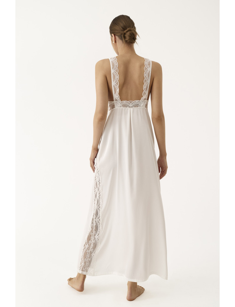 CAMISÓN LENCERO LARGO TIRANTES SATÉN ELÁSTICO BELLEZA