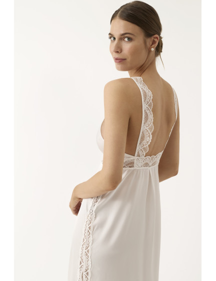 CAMISÓN LENCERO LARGO TIRANTES SATÉN ELÁSTICO BELLEZA