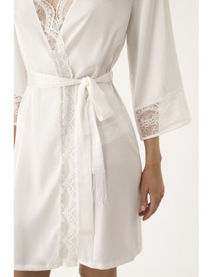 BATA KIMONO CORTA SATÉN ELÁSTICO BELLEZA