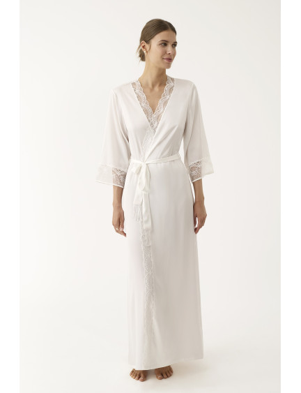 BATA KIMONO LARGA SATÉN ELÁSTICO BELLEZA