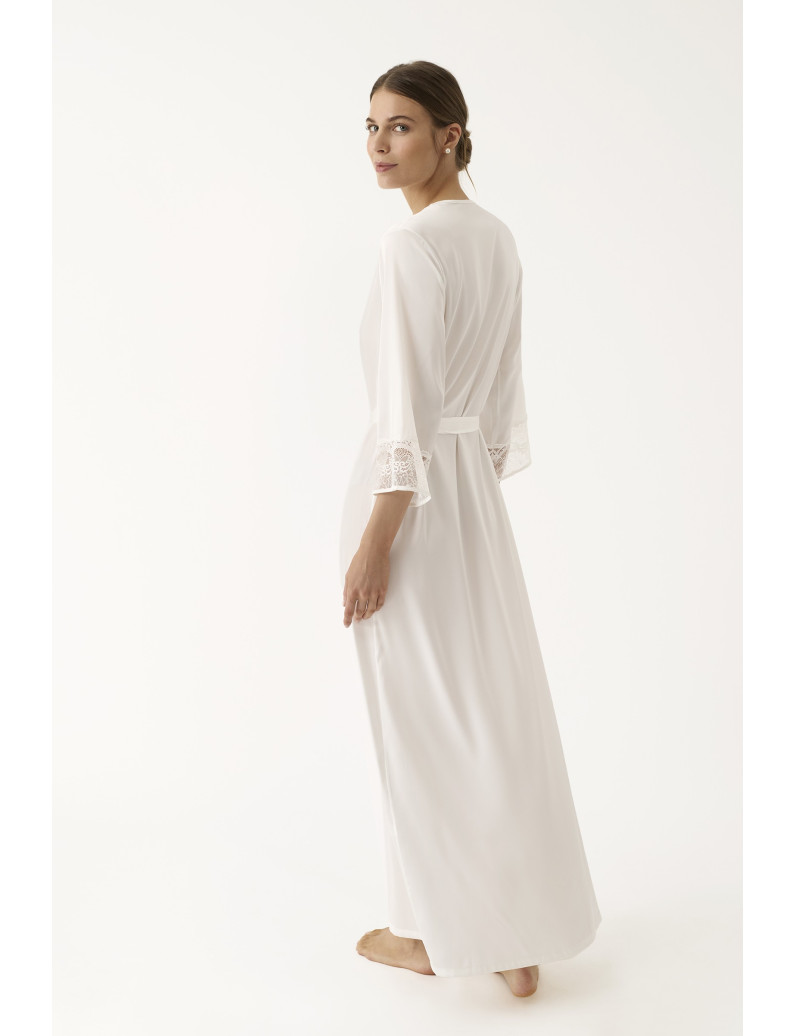 BATA KIMONO LARGA SATÉN ELÁSTICO BELLEZA