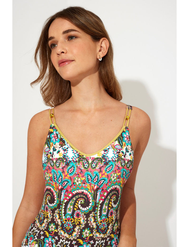 BAÑADOR REFORZADO CON COPA FOAM EXTRAÍBLE Y SIN AROS.