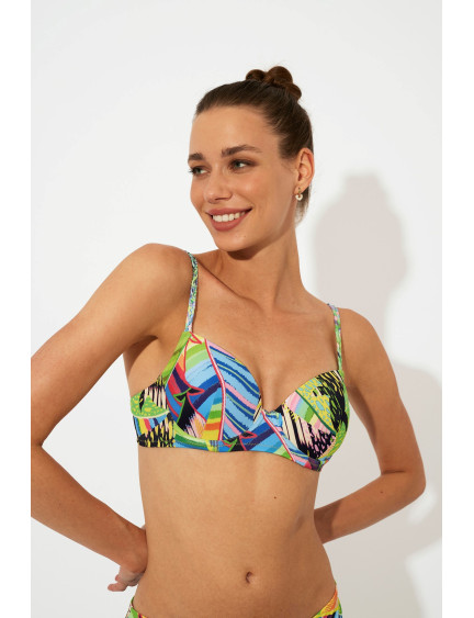 CONJUNTO SUJETADOR CON AROS Y COPA PREHORMADA FOAM CON BIKINI