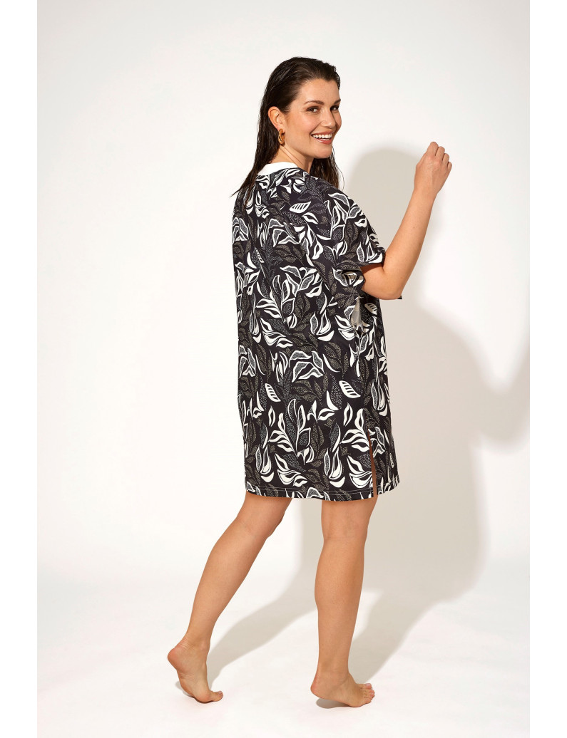 CAFTÁN MANGA FRANCESA PLANA VISCOSA