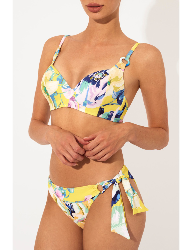 CONJUNTO SUJETADOR CON AROS Y COPA PREHORMADA FOAM CON BIKINI