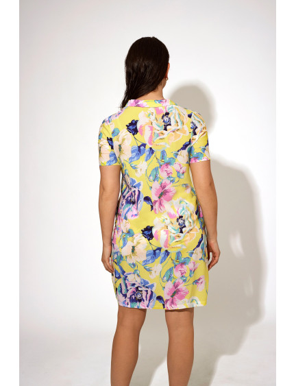 VESTIDO CAMISERO MANGA CORTA PLANA VISCOSA