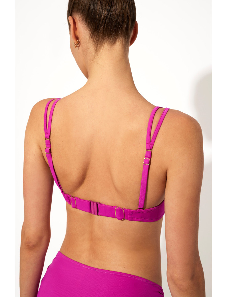 CONJUNTO SUJETADOR FORRADO CAPACIDAD CON AROS CON MIDI REFORZ. JACQUARD