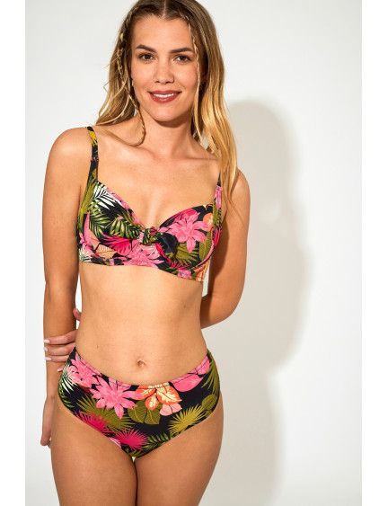 SUJETADOR FORRADO CAPACIDAD CON AROS. LAZADA  AJUSTABLE PALMERA