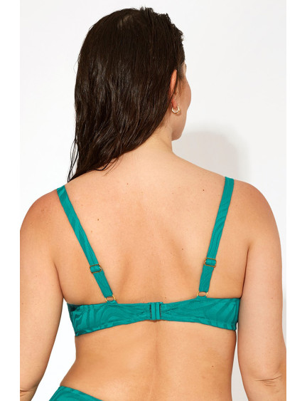 SUJETADOR CON AROS Y COPA  JACQUARD ESMERALDA