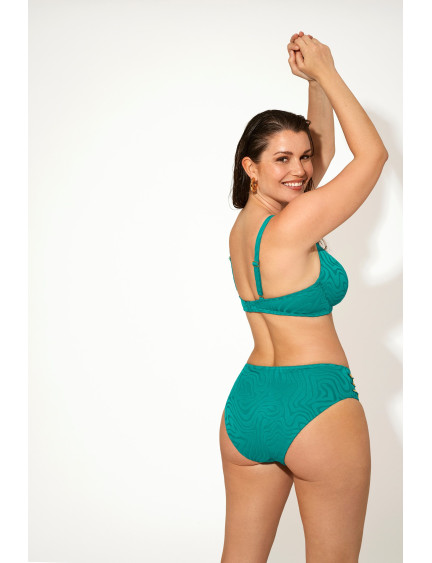 SUJETADOR FORRADO CON AROS JACQUARD ESMERALDA