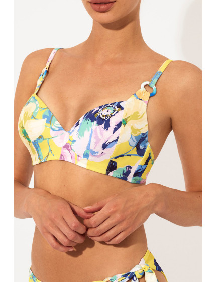 SUJETADOR CON AROS Y COPA SIRENA