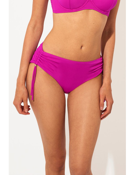 BRAGUITA BIKINI MIDI CON REFUERZO JACQUARD FUCSIA