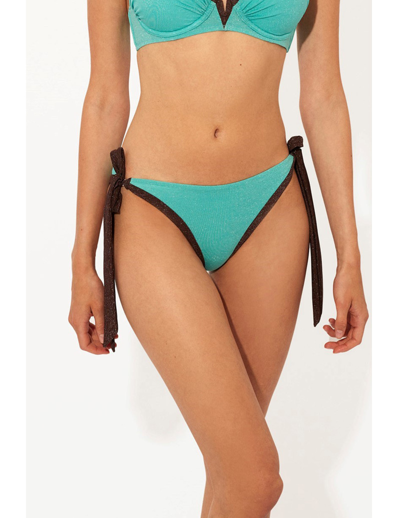 BRAGUITA BIKINI NORMAl LUREX TURQUESA