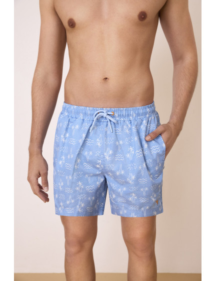 BAÑADOR HOMBRE ESTAMPADO ISLA. TEJIDO FAST DRY.