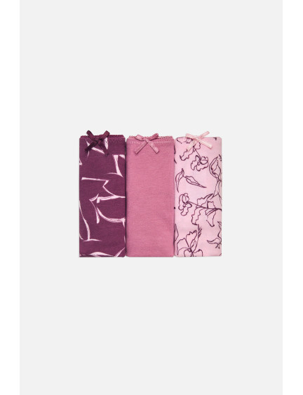 PACK 3 UNIDADES BIKINI ALGODÓN ESTAMPADO