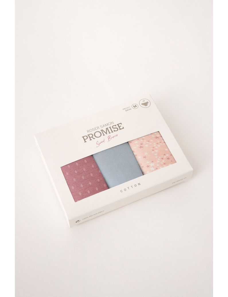 PACK 3 UNIDADES MIDI ALGODÓN ESTAMPADO STARS