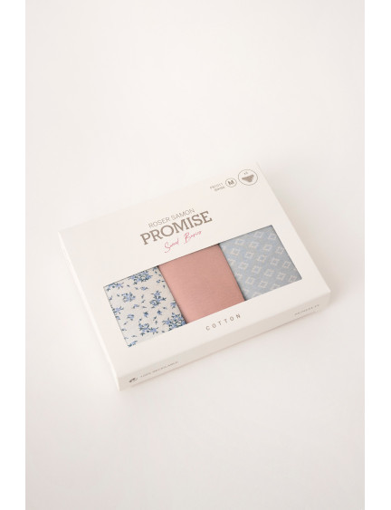 PACK 3 UNIDADES MIDI ALGODÓN ESTAMPADO CIELO