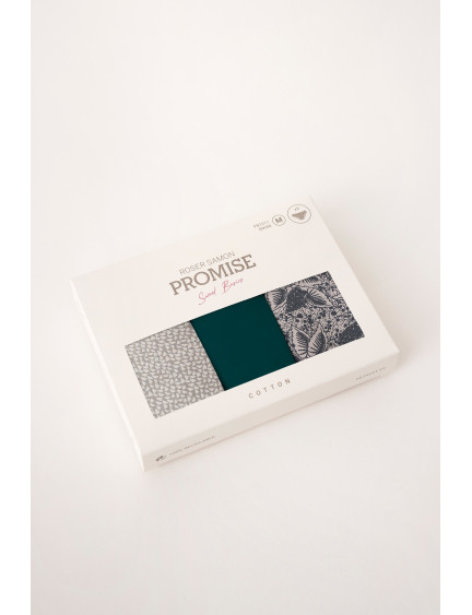 PACK 3 UNIDADES MIDI  ALGODÓN ESTAMPADO BLACK