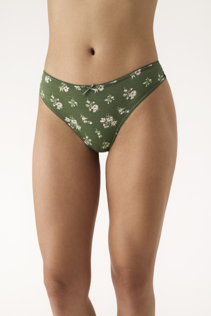PACK 3 UNIDADES BIKINI ALGODÓN ESTAMPADO GREEN