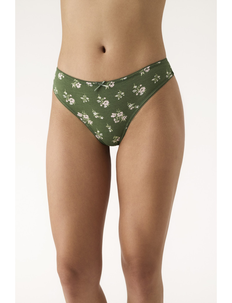PACK 3 UNIDADES BIKINI ALGODÓN ESTAMPADO GREEN