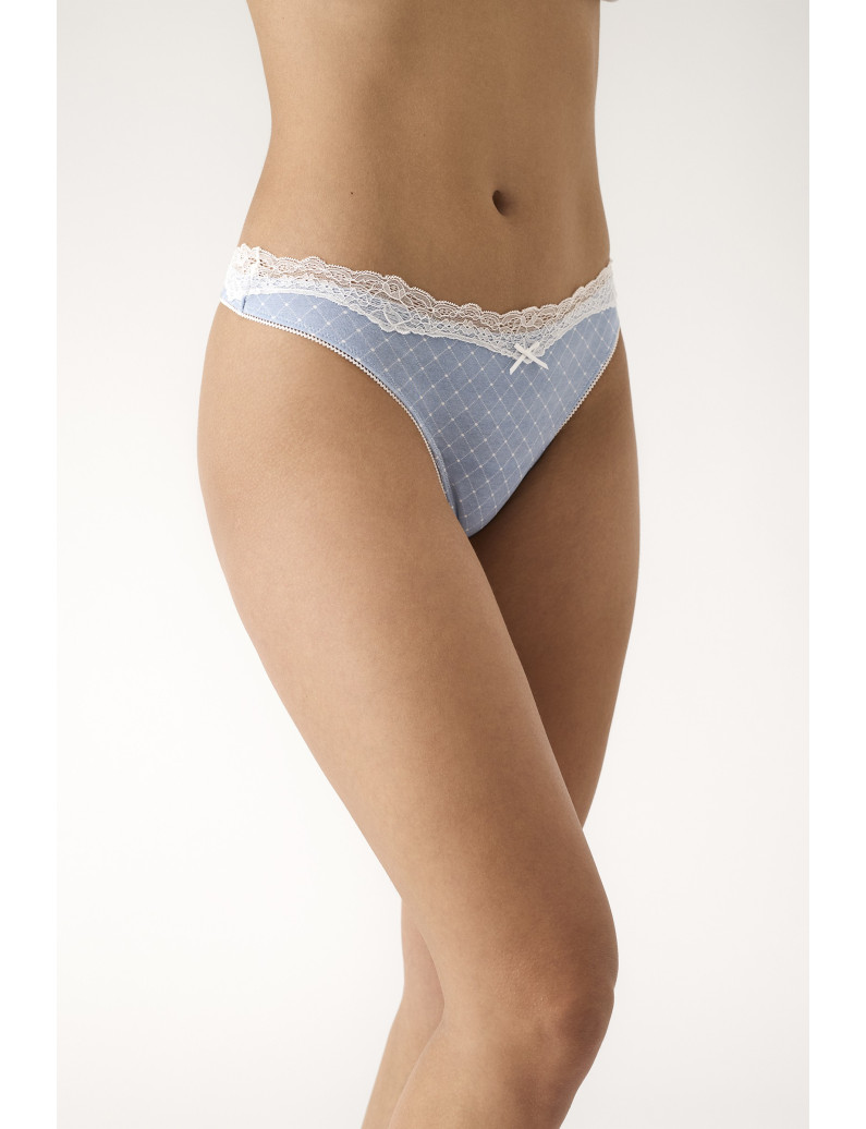 PACK 3 UNIDADES TANGA ALGODÓN ESTAMPADO ROMÁNTICO