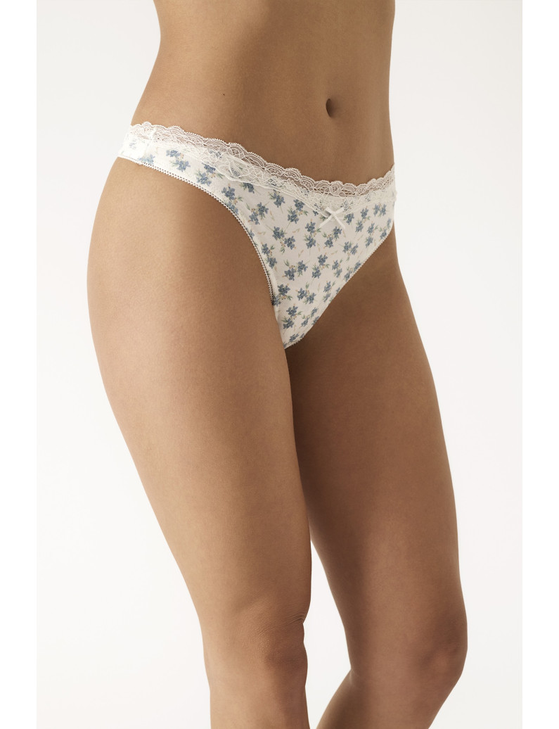 PACK 3 UNIDADES TANGA ALGODÓN ESTAMPADO ROMÁNTICO