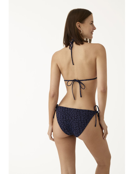 CONJ. TRIANGULAR CORTINA CON BRAGUITA. JACQUARD MIDNIGHT SAFARY