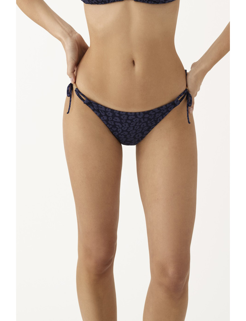 BRAGUITA BIKINI TIRAS TEJIDO JACQUARD MIDNIGHT SAFARY