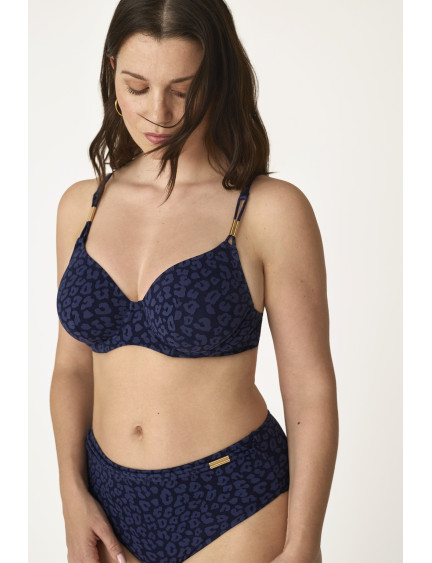 SUJETADOR FORRADO CAPACIDAD CON AROS TEJIDO JACQUARD MIDNIGHT SAFARI