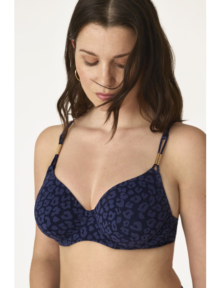 SUJETADOR FORRADO CAPACIDAD CON AROS TEJIDO JACQUARD MIDNIGHT SAFARI