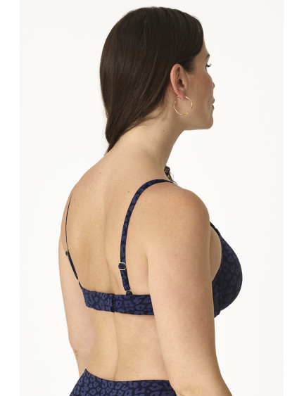 SUJETADOR FORRADO CAPACIDAD CON AROS TEJIDO JACQUARD MIDNIGHT SAFARI