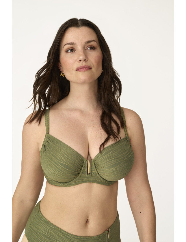 SUJETADOR FORRADO CAPACIDAD CON AROS TEJIDO JACQUARD HONEY LIGHT