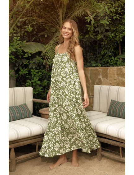 VESTIDO LARGO TIRANTES HONEY LIGHT