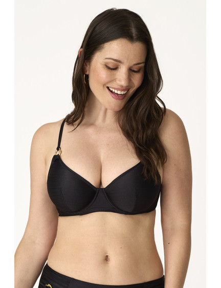 SUJETADOR FORRADO CAPACIDAD CON AROS JACQUARD GOLDEN NOIR