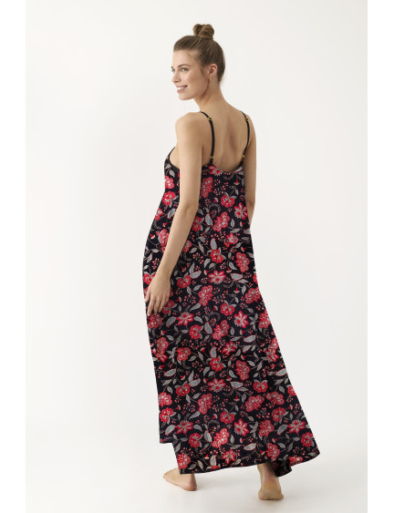 VESTIDO LARGO TIRANTES CREPÉ GOLDEN NOIR