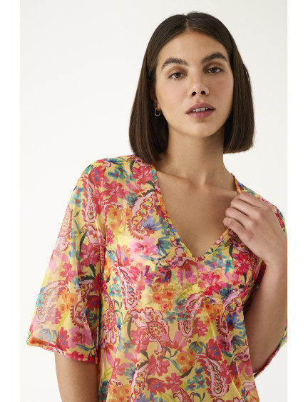 CAFTÁN MANGA FRANCESA CITRUS BLOOM