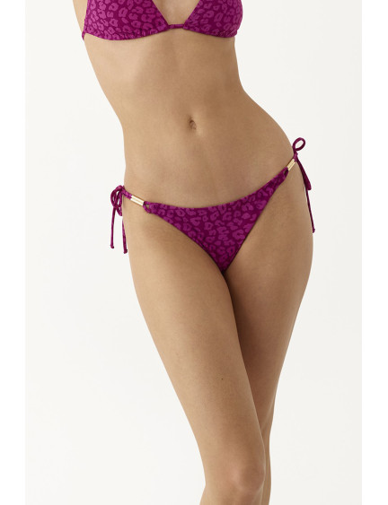 BRAGUITA BIKINI TIRAS. TEJIDO JACQUARD FUCHSIA FEVER