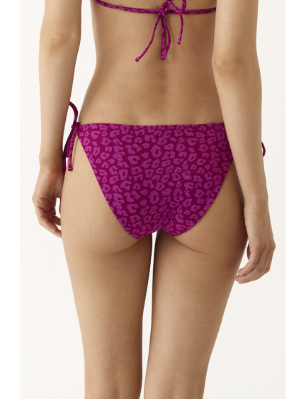 BRAGUITA BIKINI TIRAS. TEJIDO JACQUARD FUCHSIA FEVER