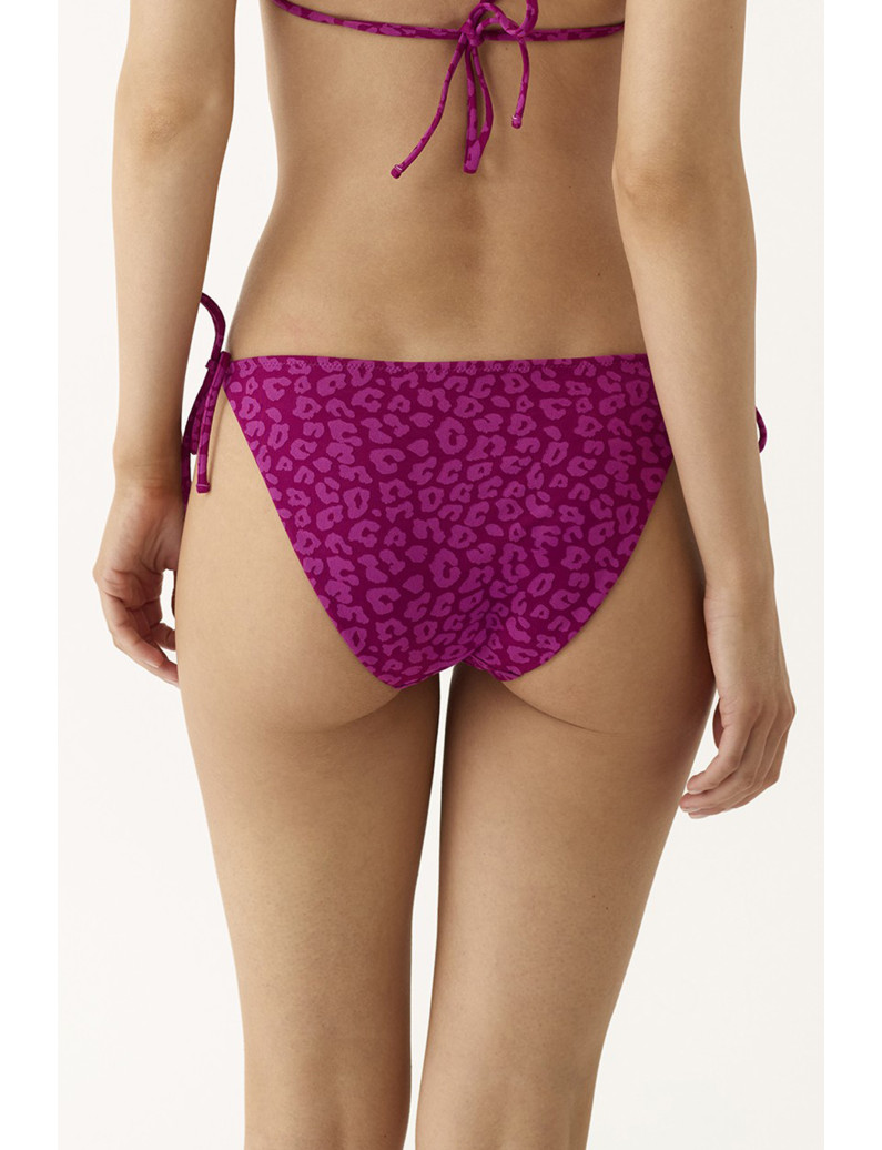 BRAGUITA BIKINI TIRAS. TEJIDO JACQUARD FUCHSIA FEVER