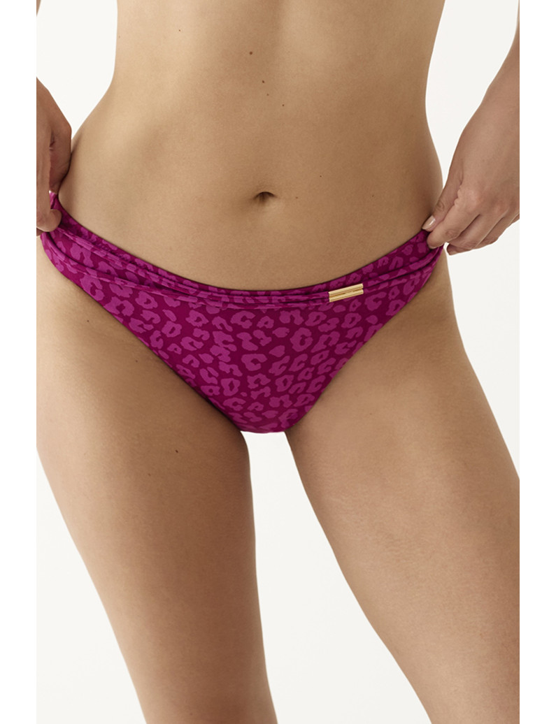 BRAGUITA BIKINI NORMAL. TEJIDO JACQUARD FUCHSIA FEVER